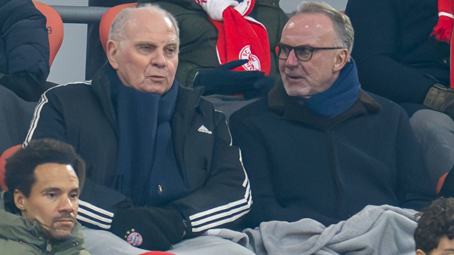 Wünschen sich von Kimmich ein Commitment: Uli Hoeneß (l.) und Karl-Heinz Rummenigge.