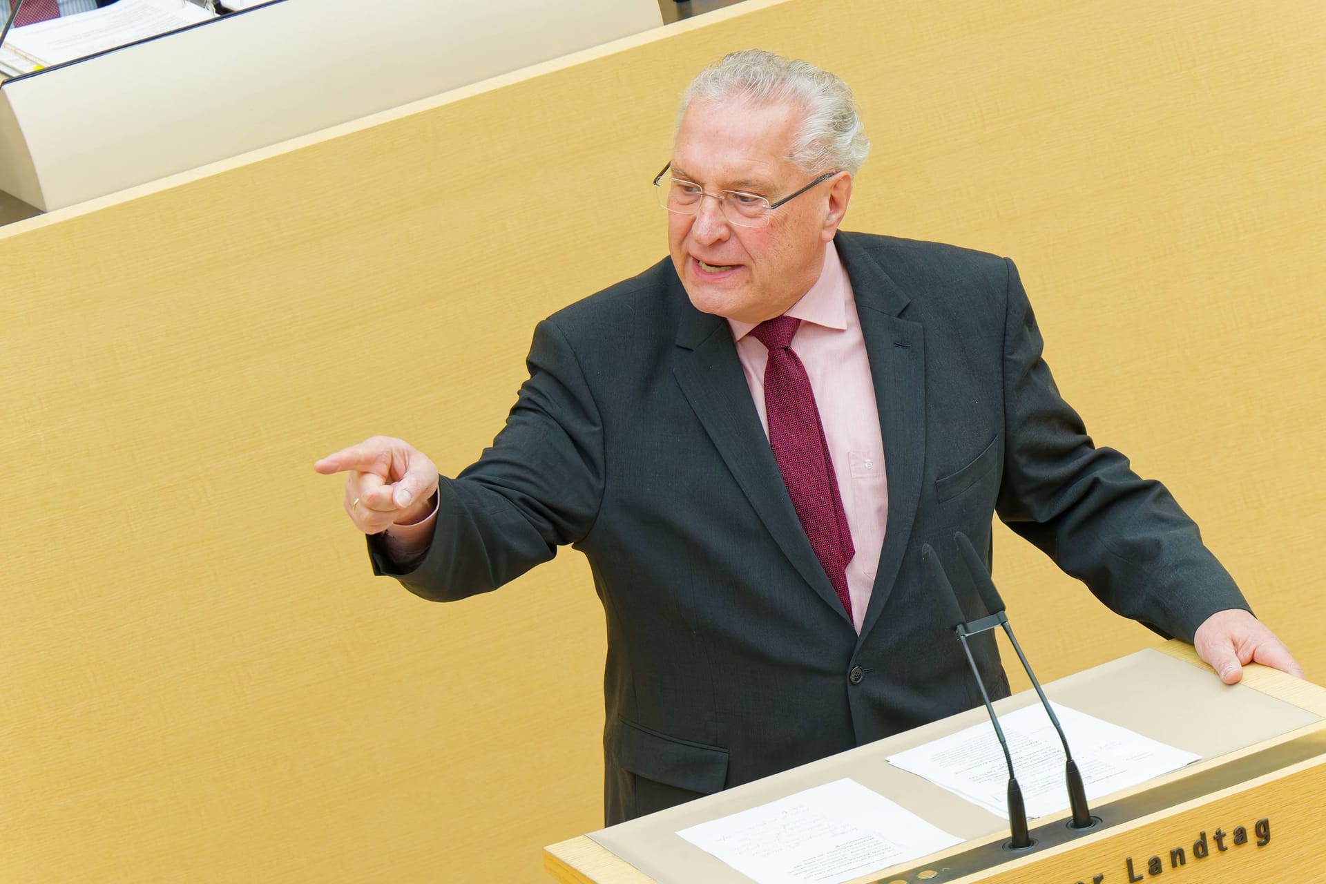 Innenminister Joachim Herrmann im Landtag (Archivbild):