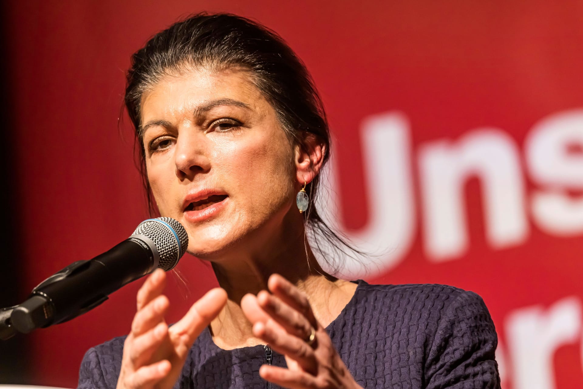 Sahra Wagenknecht knüpft ihr politisches Schicksal an den Einzug ihrer Partei ins Bundesparlament.