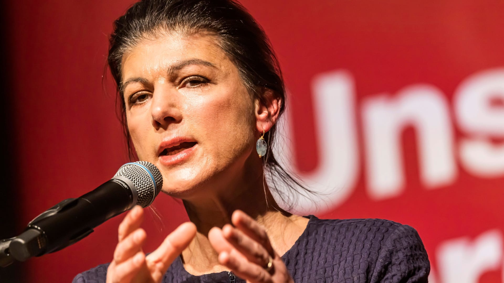 Sahra Wagenknecht knüpft ihr politisches Schicksal an den Einzug ihrer Partei ins Bundesparlament.