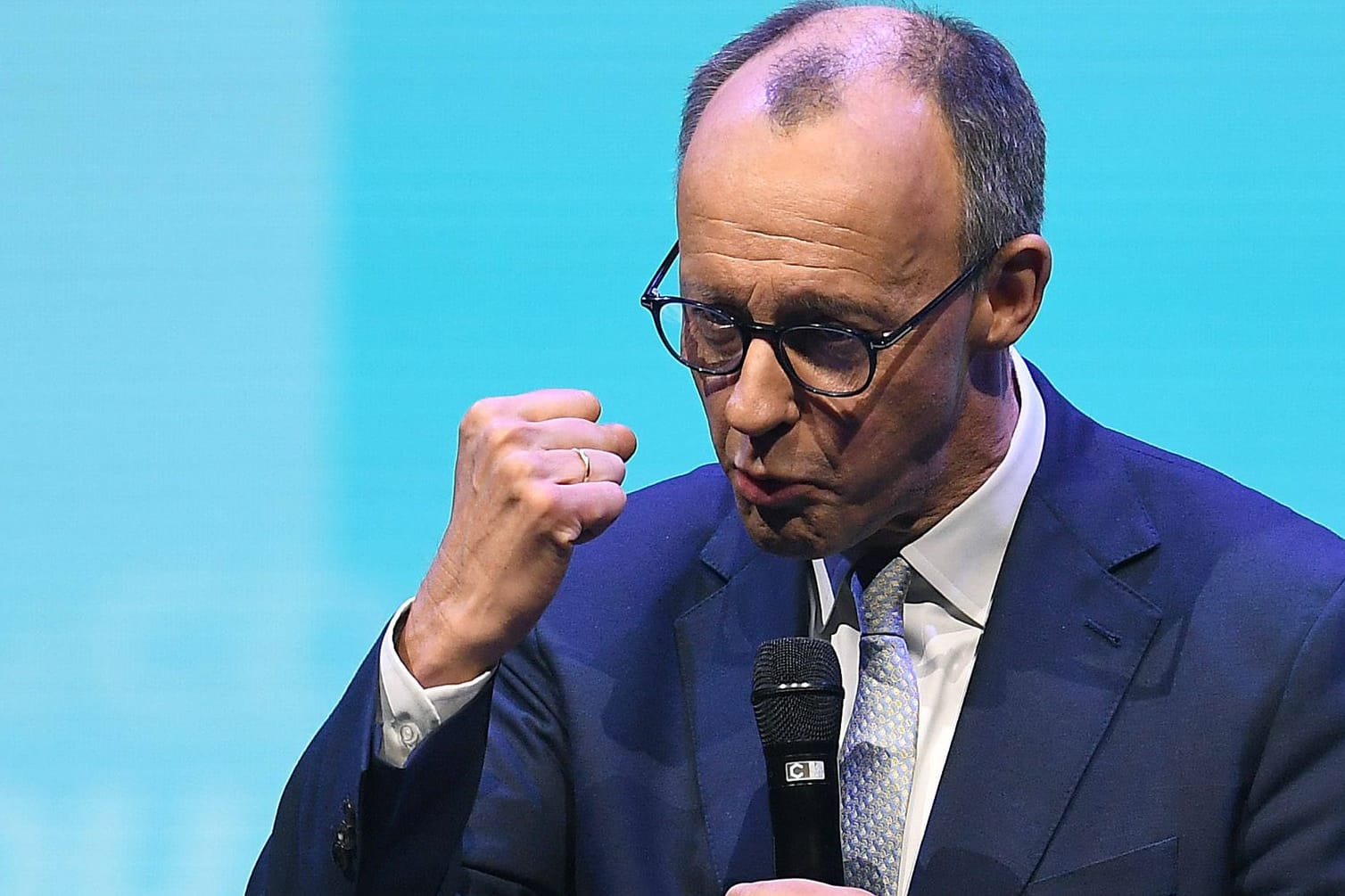 Friedrich Merz bei einem Wahlkampfauftritt: Der CDU-Chef dürfte als Wahlsieger hervorgehen, wird sich aber Regierungspartner suchen müssen.