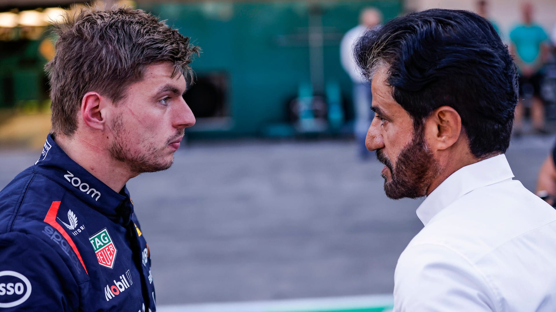 Weltmeister Max Verstappen (links) und Fia-Präsident Mohammed Ben Sulayem: Die beiden sind nicht die besten Freunde.