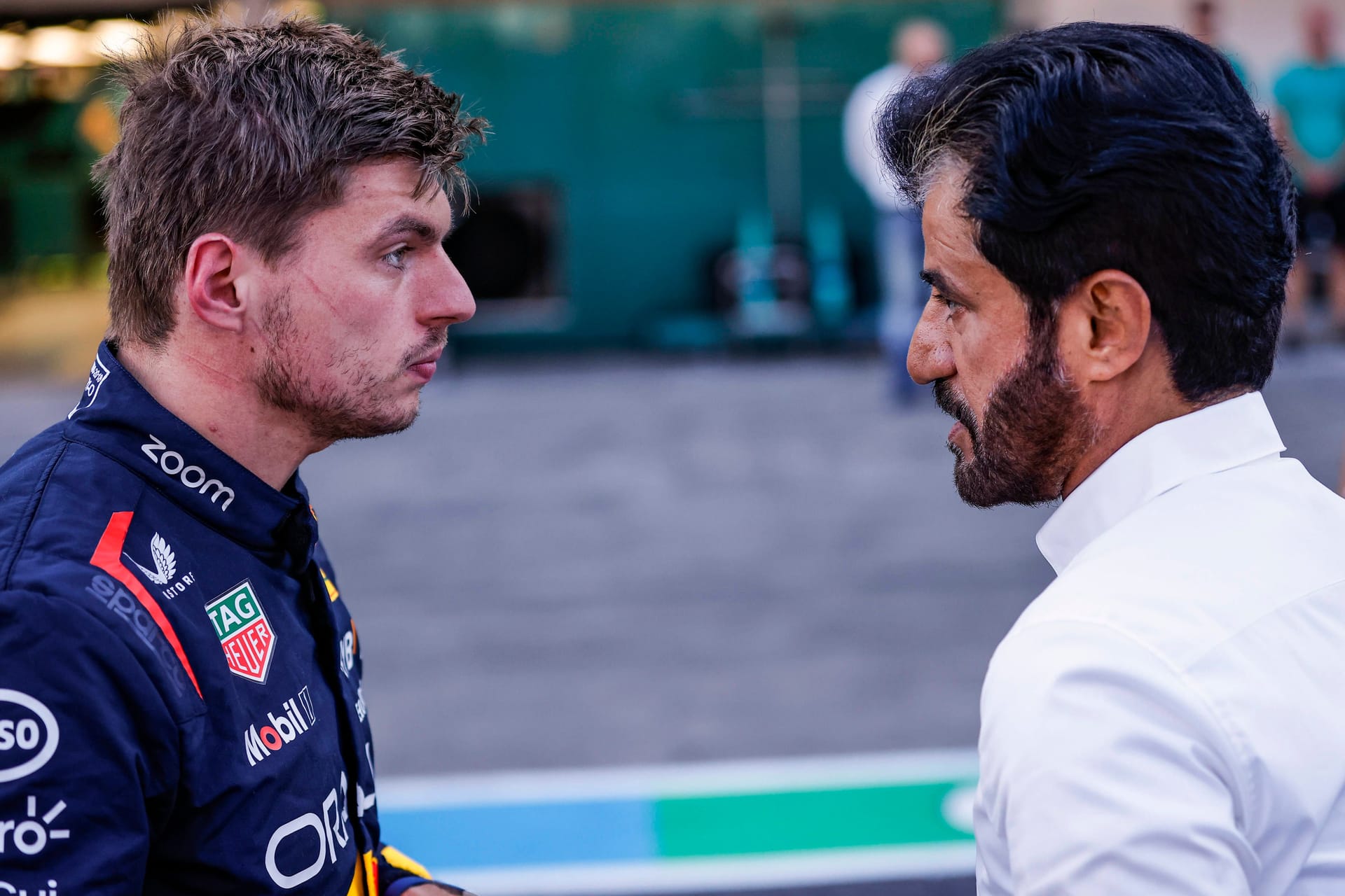 Weltmeister Max Verstappen (links) und Fia-Präsident Mohammed Ben Sulayem: Die beiden sind nicht die besten Freunde.