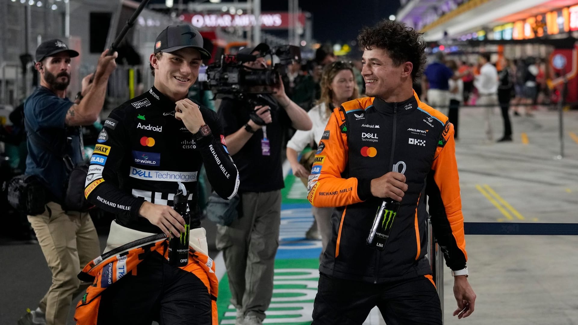 Oscar Piastri und Lando Norris vom Formel-1-Team McLaren