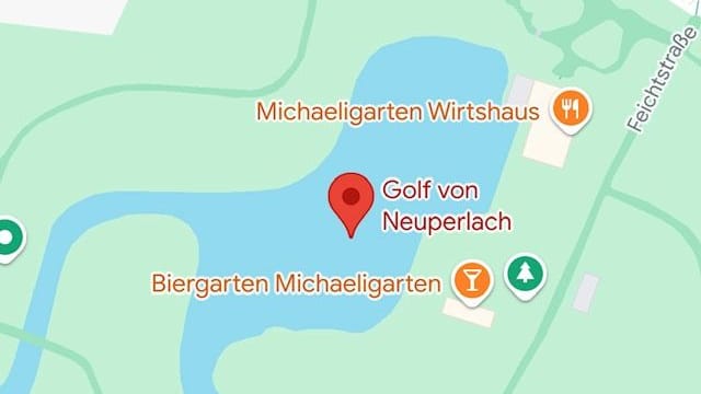 Den "Golf von Neuperlach" findet man derzeit noch als Sehenswürdigkeit bei Google Maps.