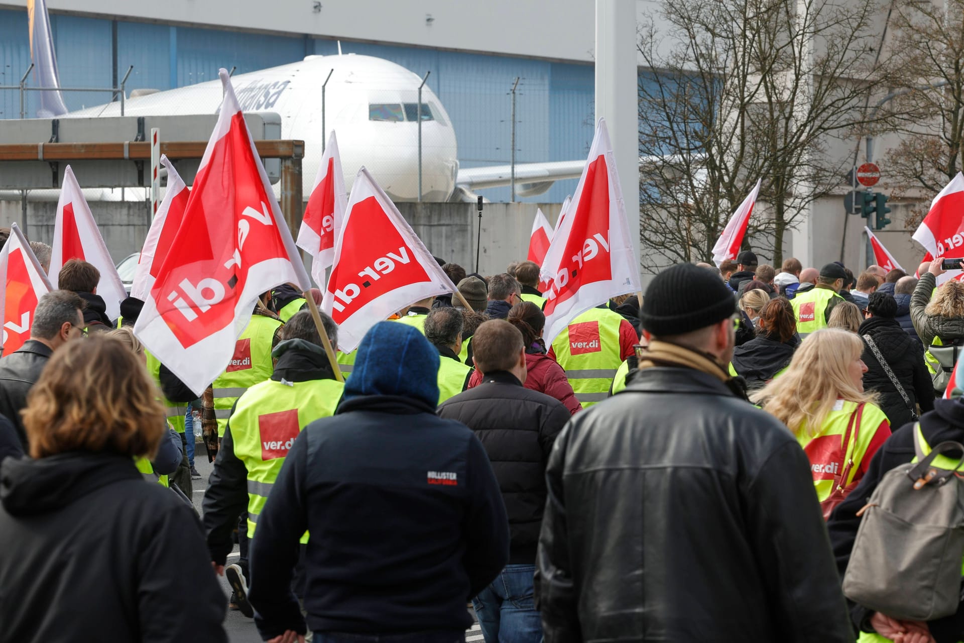 Warnstreik am Frankfurter Flughafen (Archivbild):