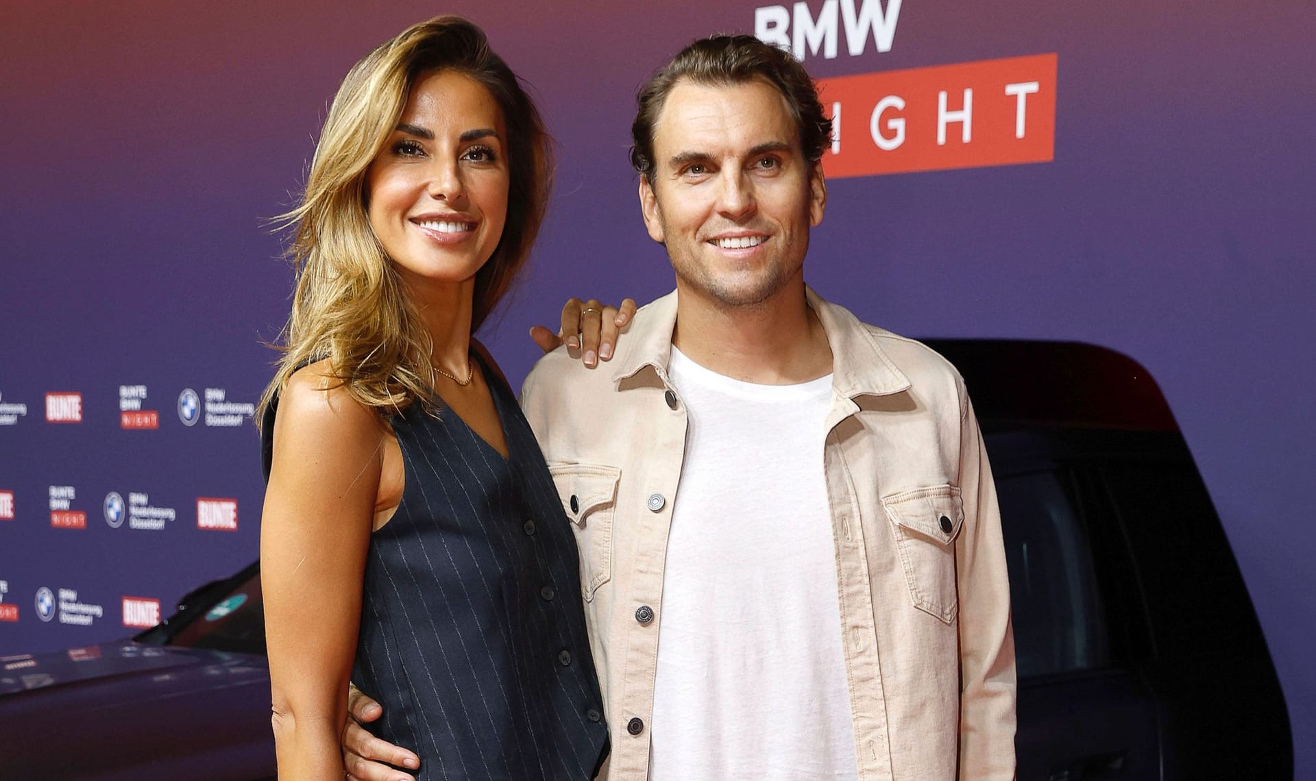 Jana Azizi und Johann Ackermann bei der Bunte BMW Night im September 2024.