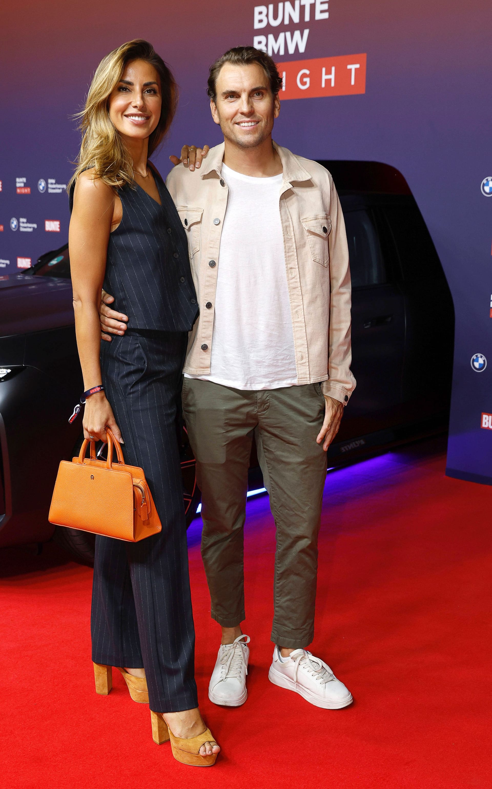 Jana Azizi und Johann Ackermann bei der Bunte BMW Night im September 2024.