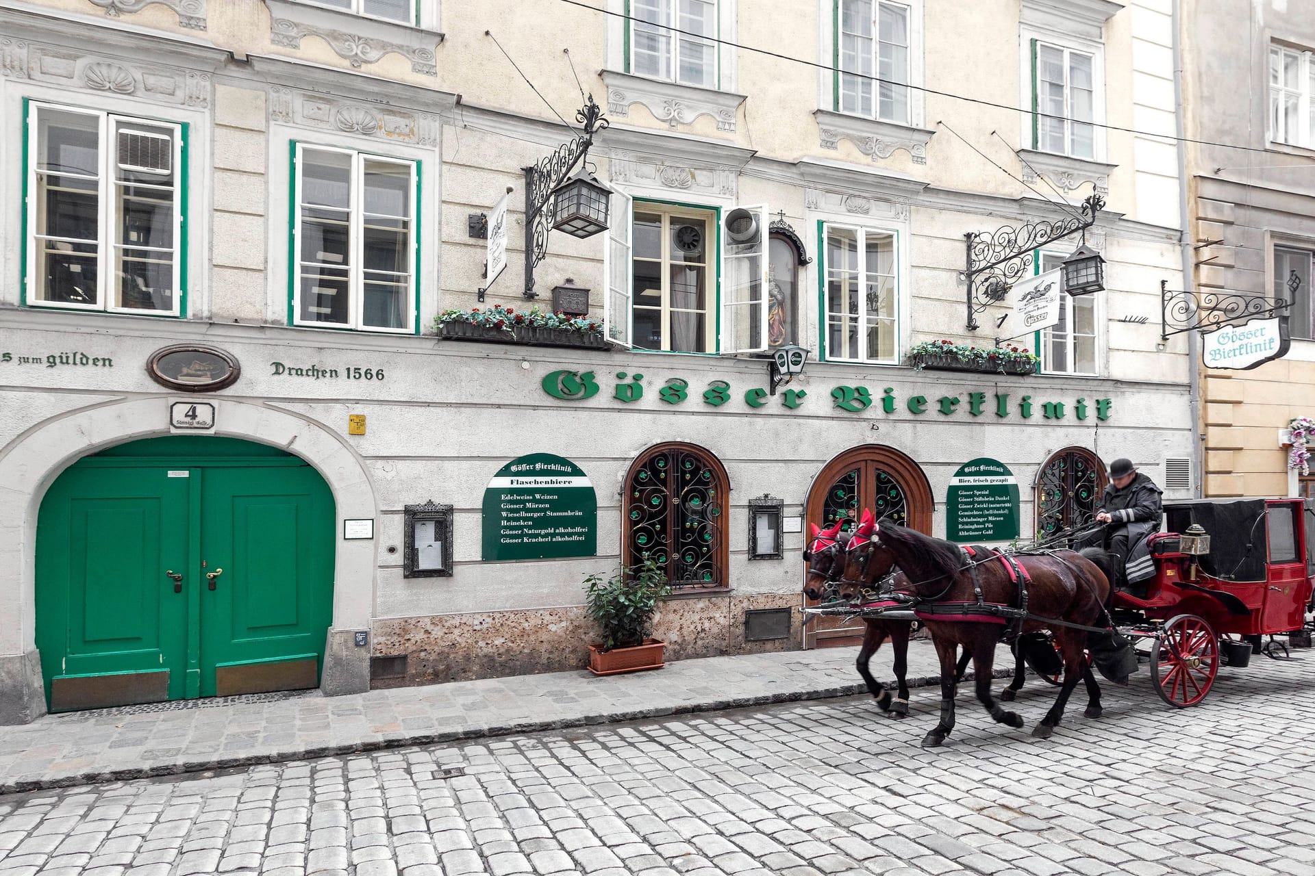 Die "Gösser Bierklinik": Seit 1566 war das Gasthaus ein fester Bestandteil der Gastronomie in Wien.