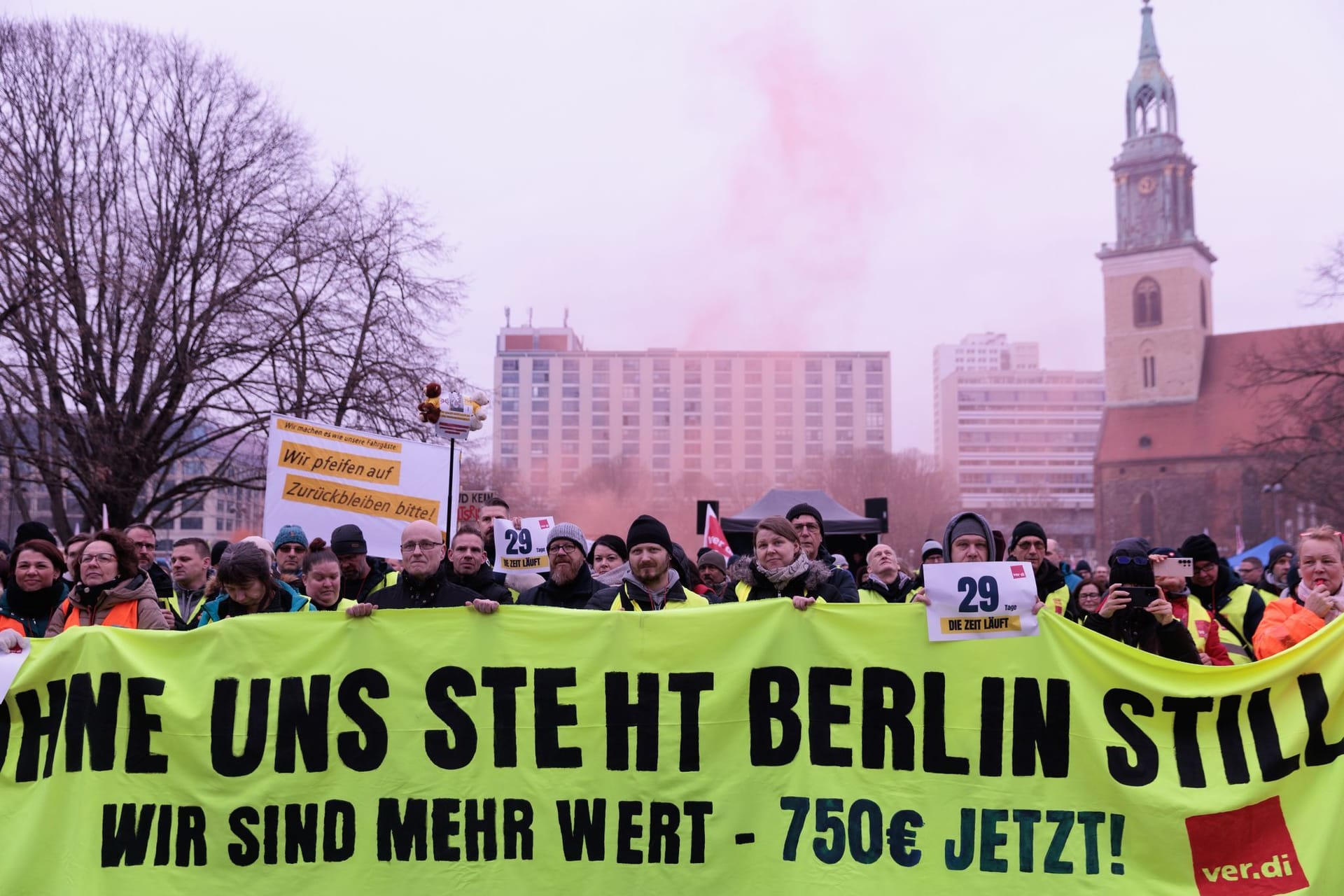 Verdi-Warnstreik in Berlin