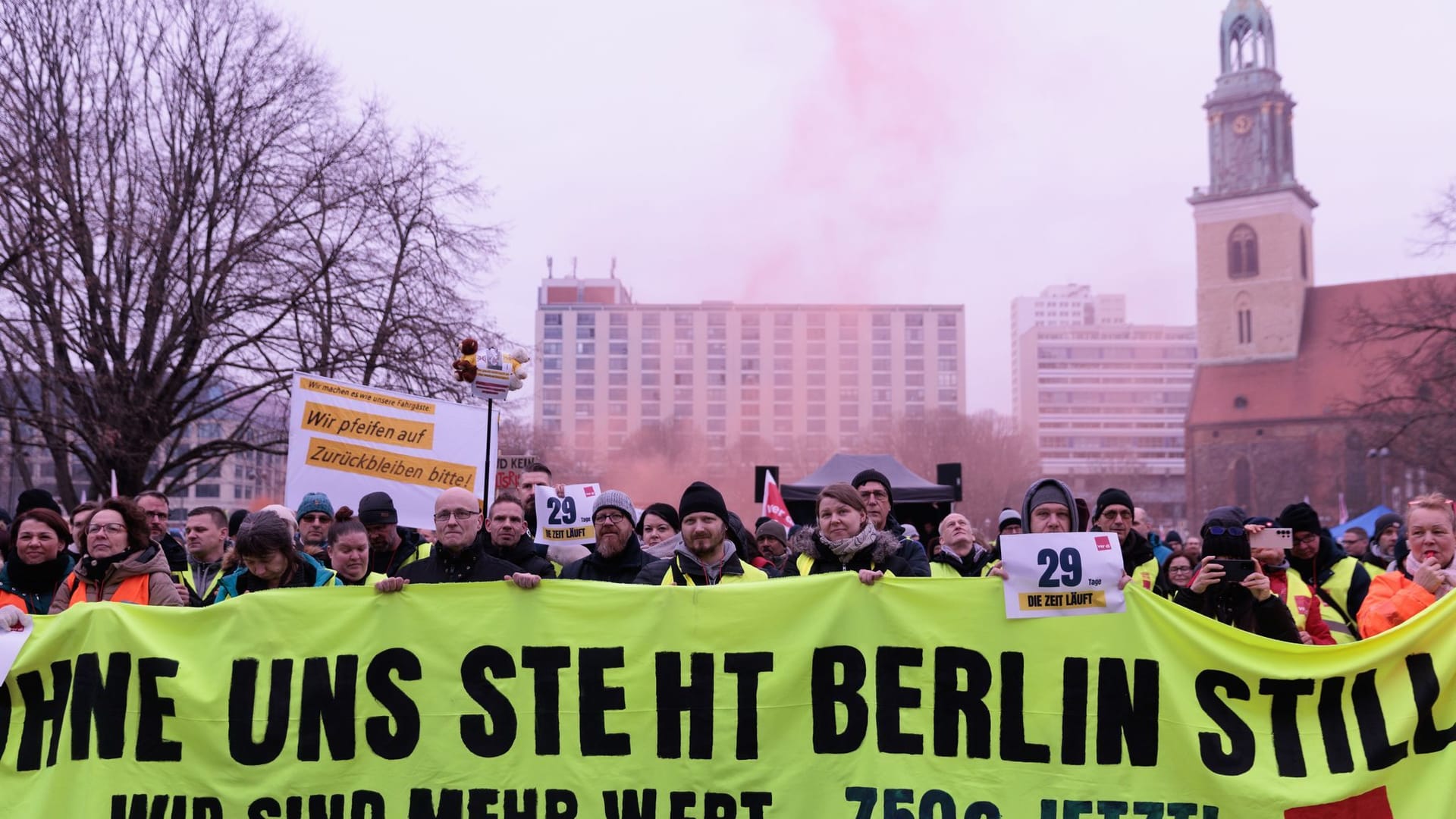 Verdi-Warnstreik in Berlin