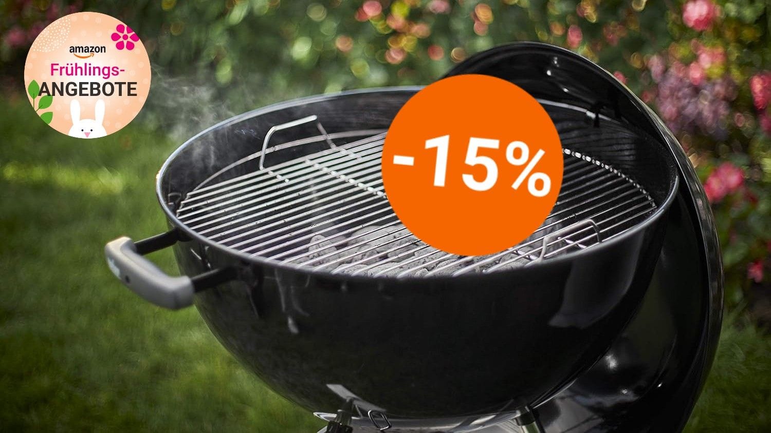 Grill im Angebot: Den Holzkohlegrill von Weber erhalten Sie mit sattem Frühlingsrabatt heute so günstig wie nie bei Amazon.