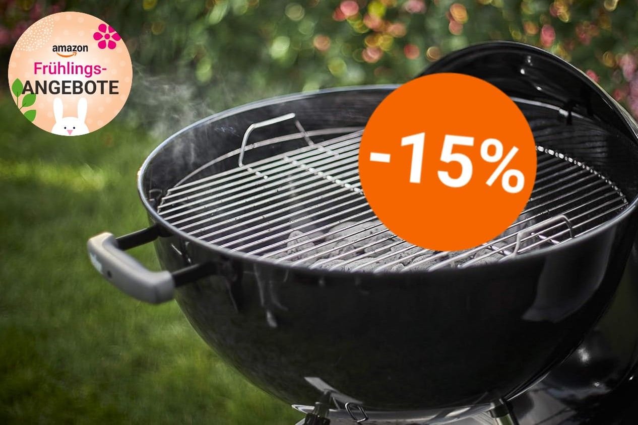 Grill im Angebot: Den Holzkohlegrill von Weber erhalten Sie mit sattem Frühlingsrabatt heute so günstig wie nie bei Amazon.