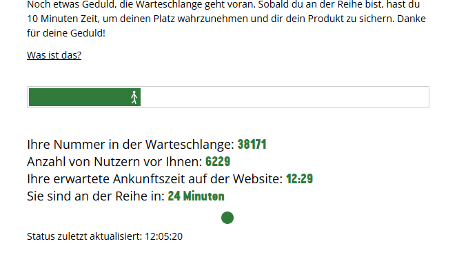 Warteschlange im Onlineshop: Auf das Sondertrikot gibt es einen großen Ansturm.