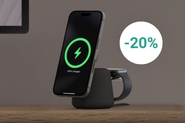 Jetzt günstiger bei Amazon: BoostCharge Pro 2-in-1-Ladestation von Belkin