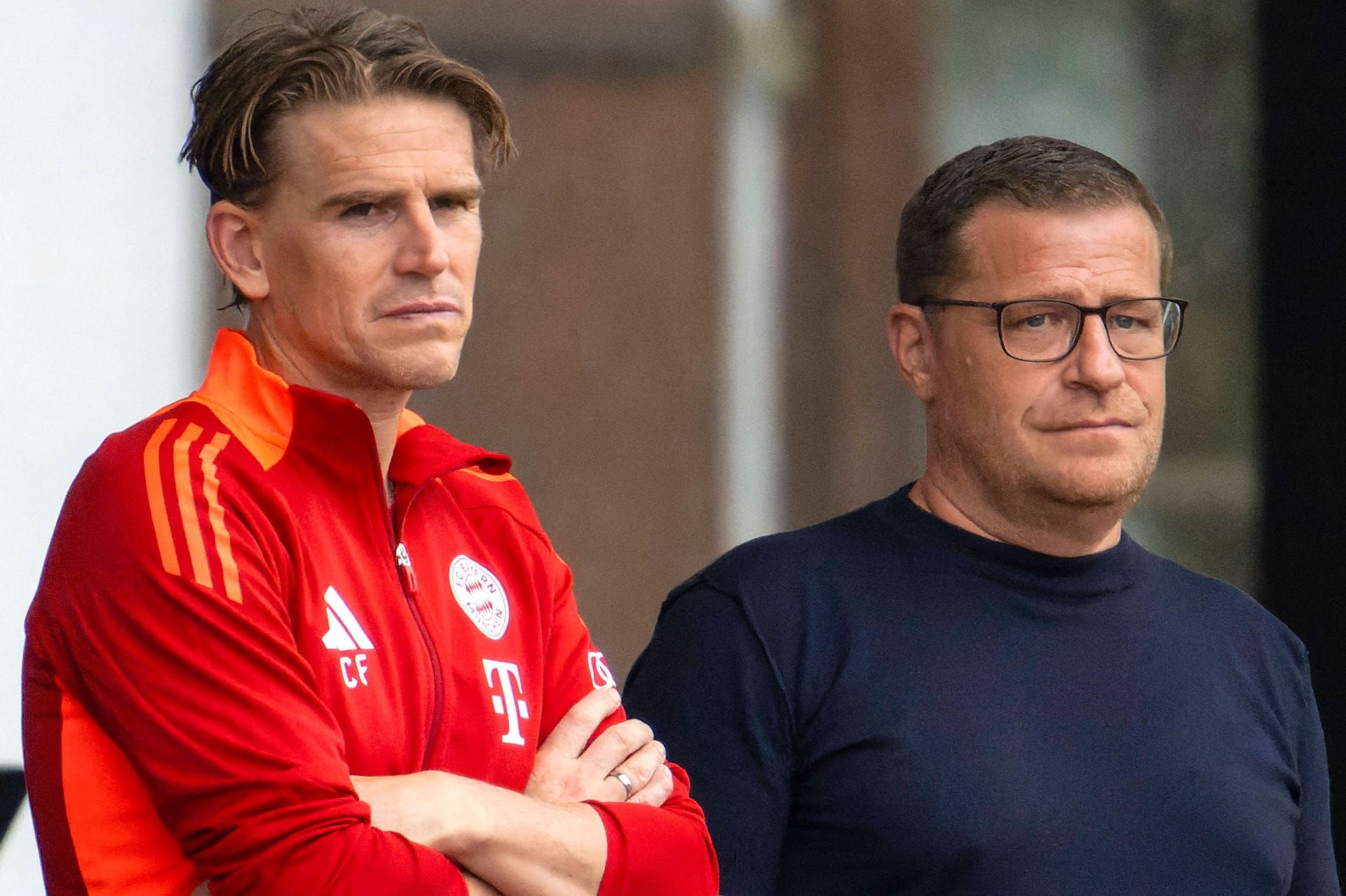 Blick in die Zukunft? Bayern-Sportdirektor Freund (li.), -Sportvorstand Eberl.