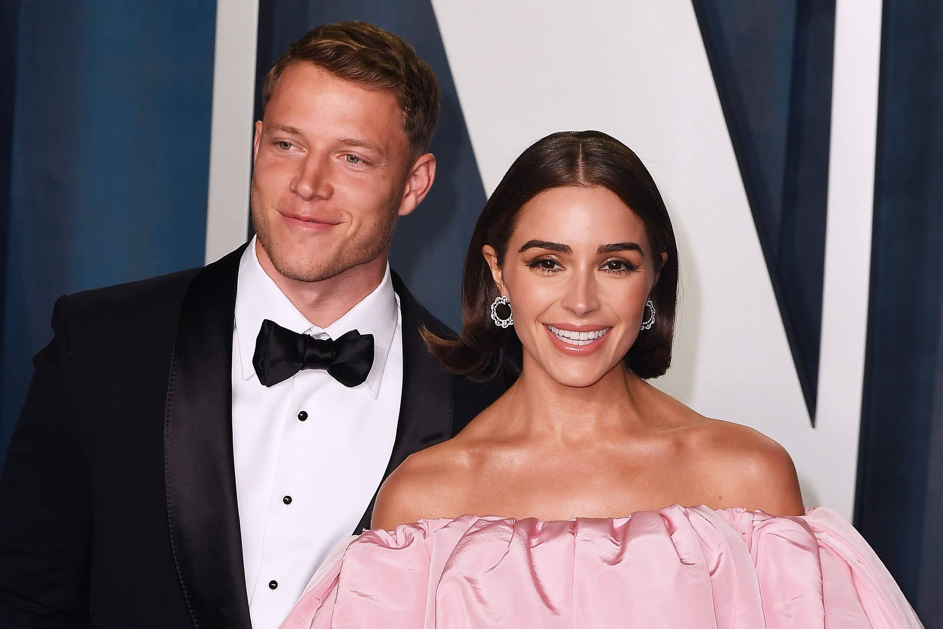 Christian McCaffrey (l.) und Olivia Culpo: Das Paar hat im Juli 2024 geheiratet.