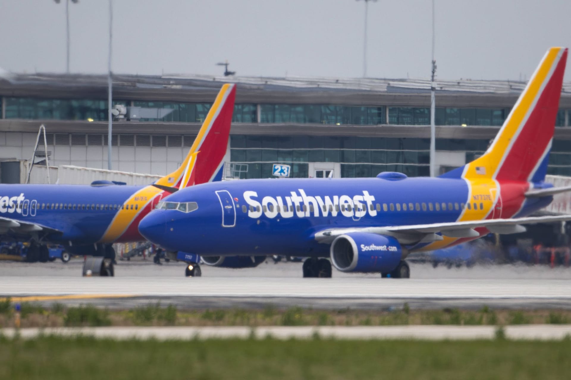 Flugzeuge am Hobby Airport in Houston (Archivbild): Hier ereignete sich der Zwischenfall.