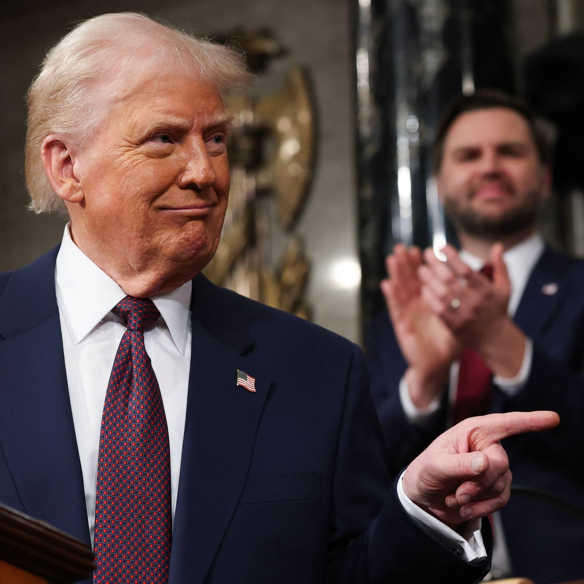 Trump hält die erste Rede seiner zweiten Amtszeit vor dem US-Kongress.