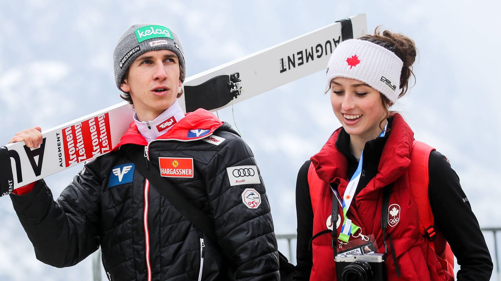 Daniel Tschofenig und Alexandria Loutitt (r.): Das Paar ist seit mehreren Jahren zusammen.