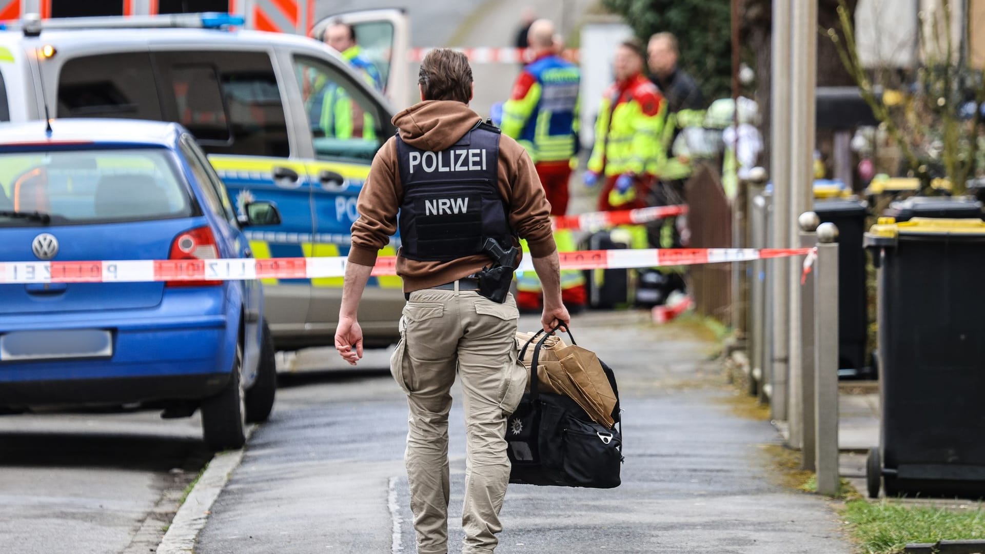 Der Einsatzort wurde großräumig abgesperrt