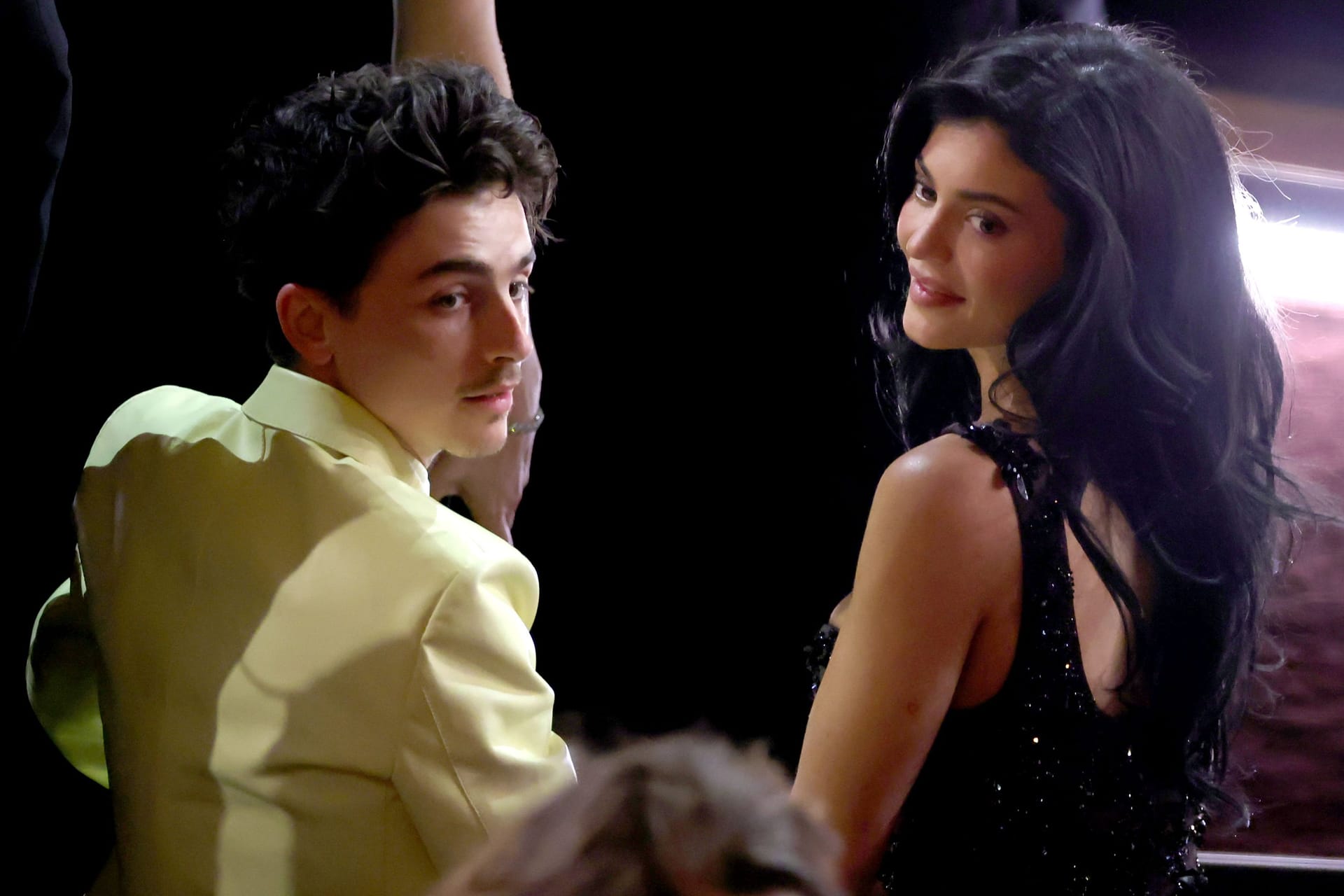 Timothée Chalamet und Kylie Jenner: Anfangs saßen sie noch nebeneinander im Dolby Centre.