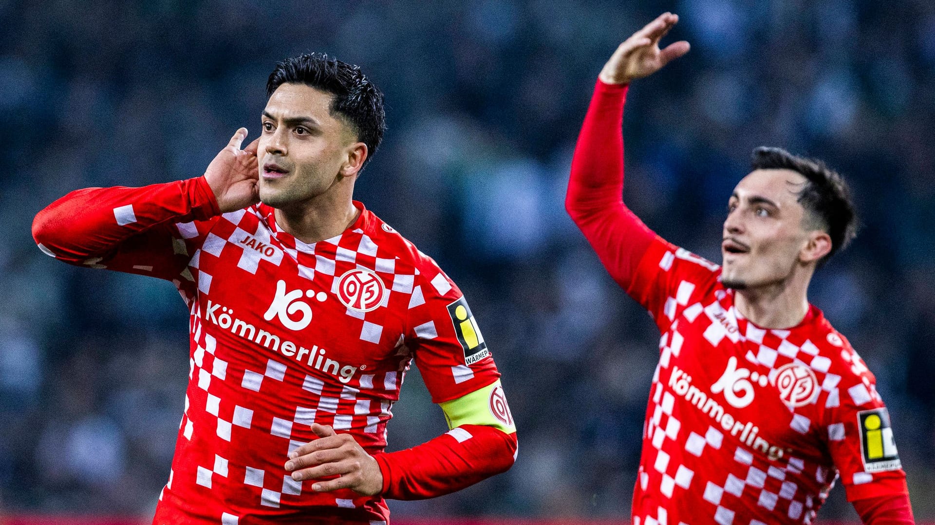 Nadiem Amiri (l.) und Paul Nebel: Der Mainzer feierte sein Debüt in der DFB-Elf 2019.