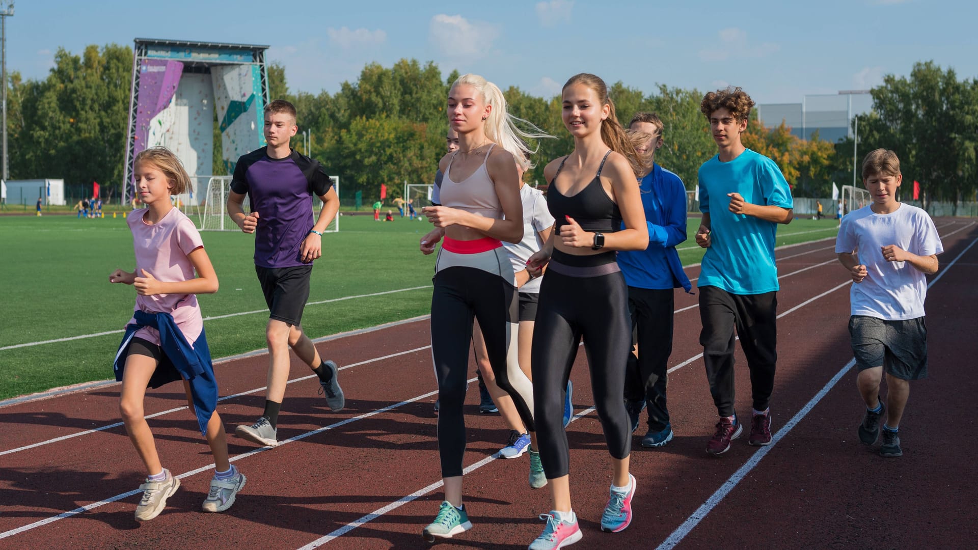 Schüler beim Dauerlauftraining: Der Wettbewerb für die Jüngeren ist nun ein anderer.