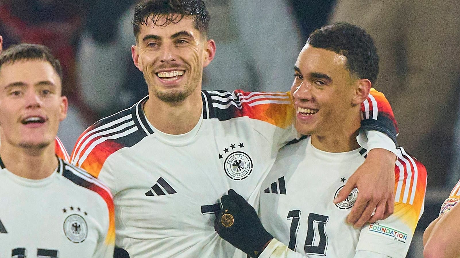 Das Trio aus Florian Wirtz (l.), Kai Havertz (M.) und Jamal Musiala war gegen Italien nur zu einem Drittel verfügbar.