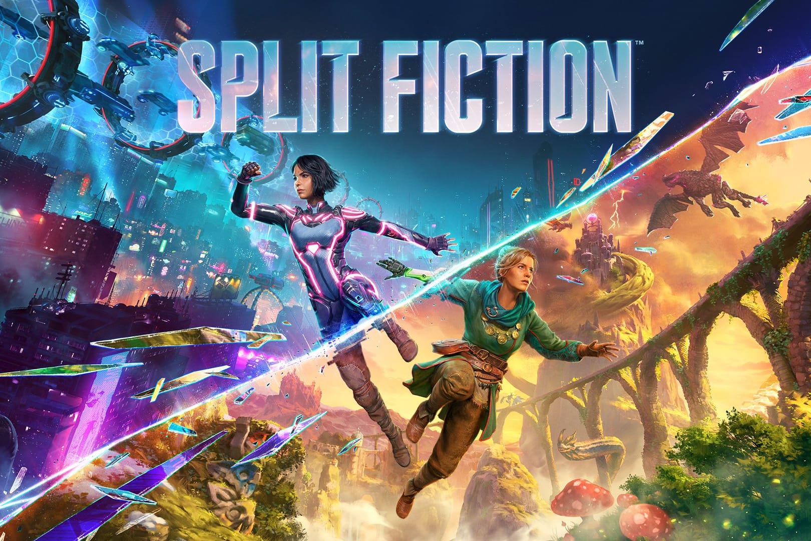 Sci-Fi trifft auf Fantasy: In "Split Fiction" müssen Spieler gemeinsam agieren.