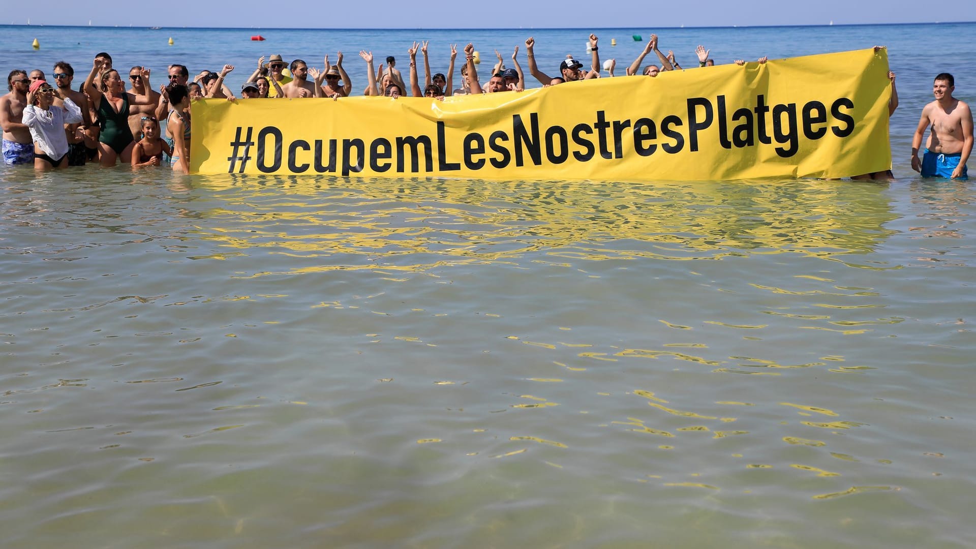 Protest gegen Massentourismus auf Mallorca