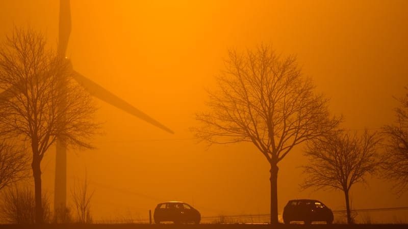 Autos fahren im Licht der aufgehenden Sonne über eine Landstraße in der Region Hannover (Archivbild): Das Landeskriminalamt geht davon aus, dass die Kupferdiebe in Windkraftanlagen mit Fachwissen und speziellem Werkzeug vorgehen.