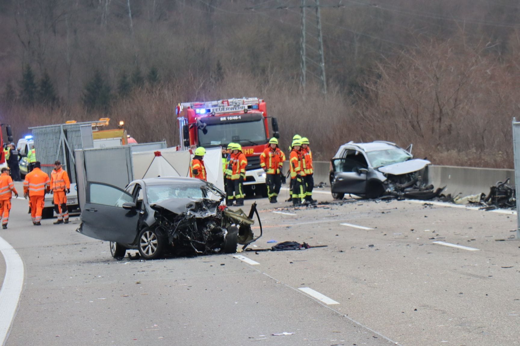 Zwei Tote bei mutmaßlichem Geisterfahrer-Unfall auf A6