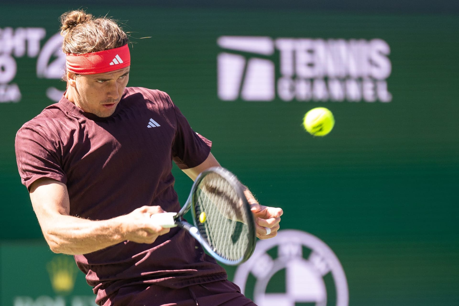 Alexander Zverev in Aktion beim Turnier in Indian Wells.