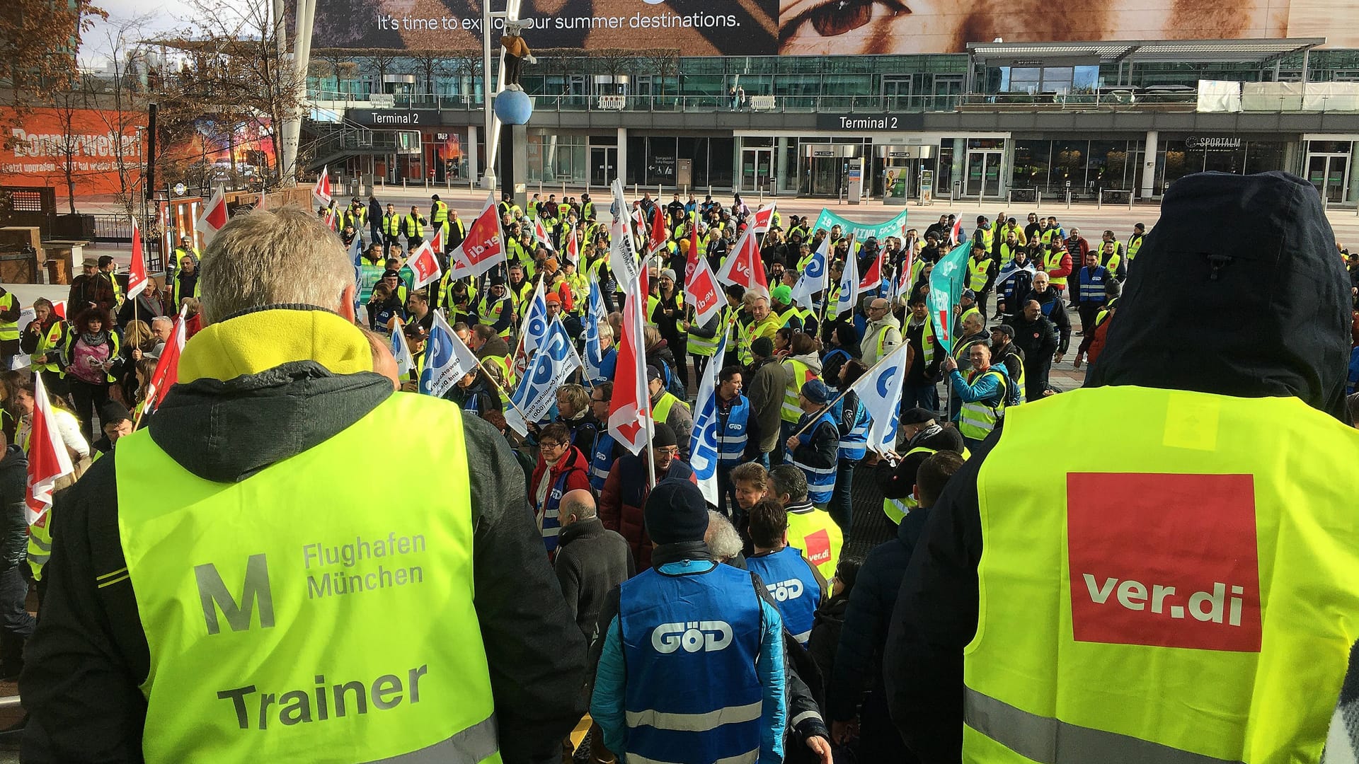 Bereits im Februar streikten die Mitarbeiter am Münchner Flughafen.