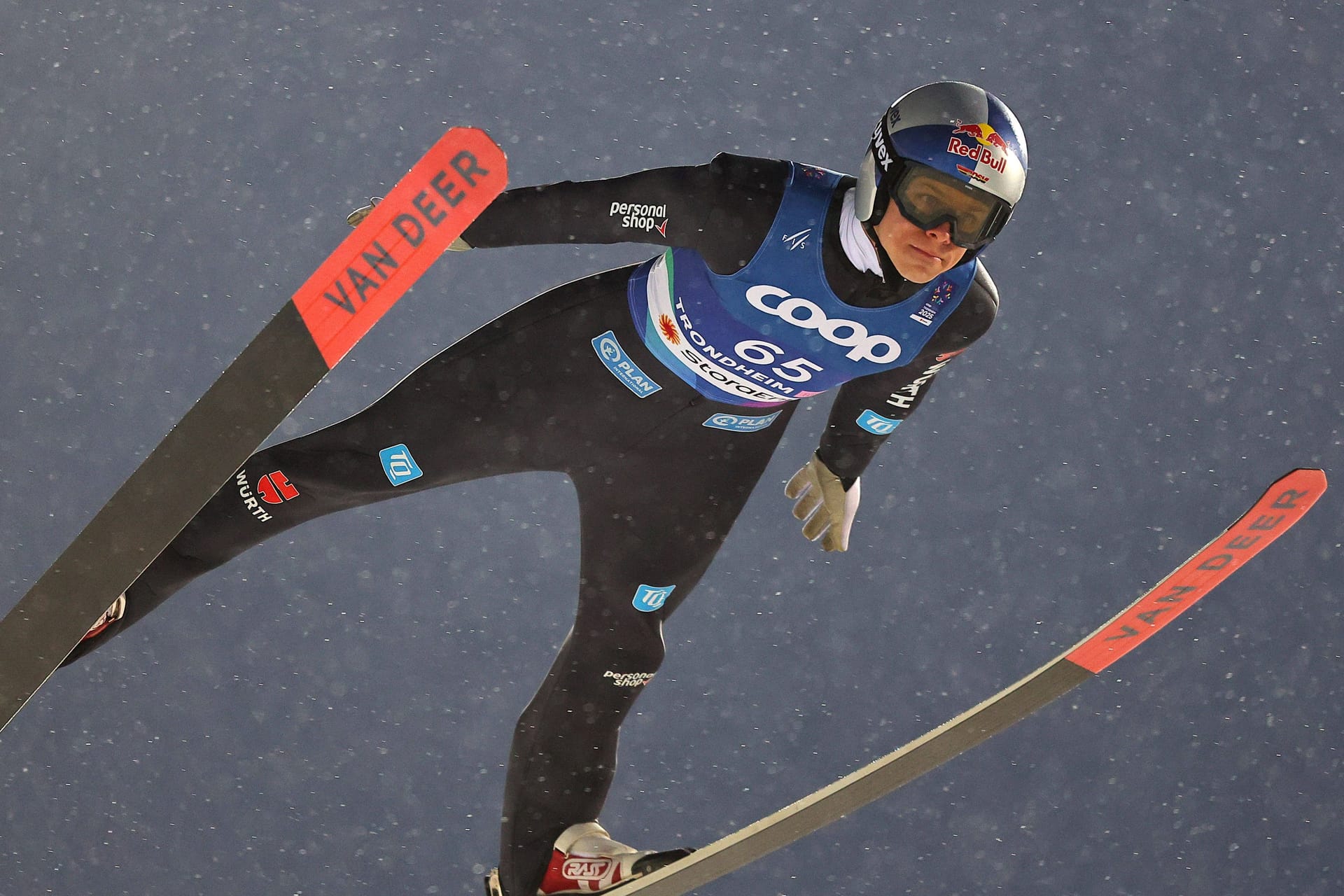 Andreas Wellinger: Sein starker Schlusssprung reichte nicht für eine Medaille.