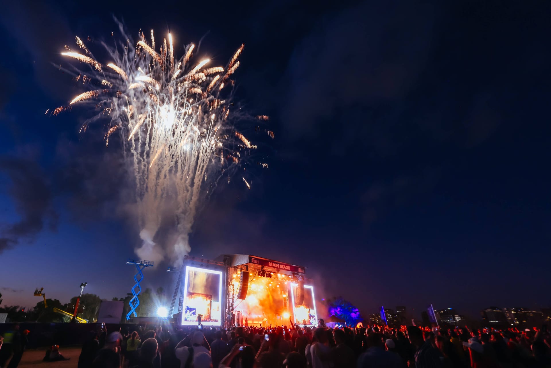 Konzert im Albert Park während des Formel 1-Wochenendes in Melbourne.