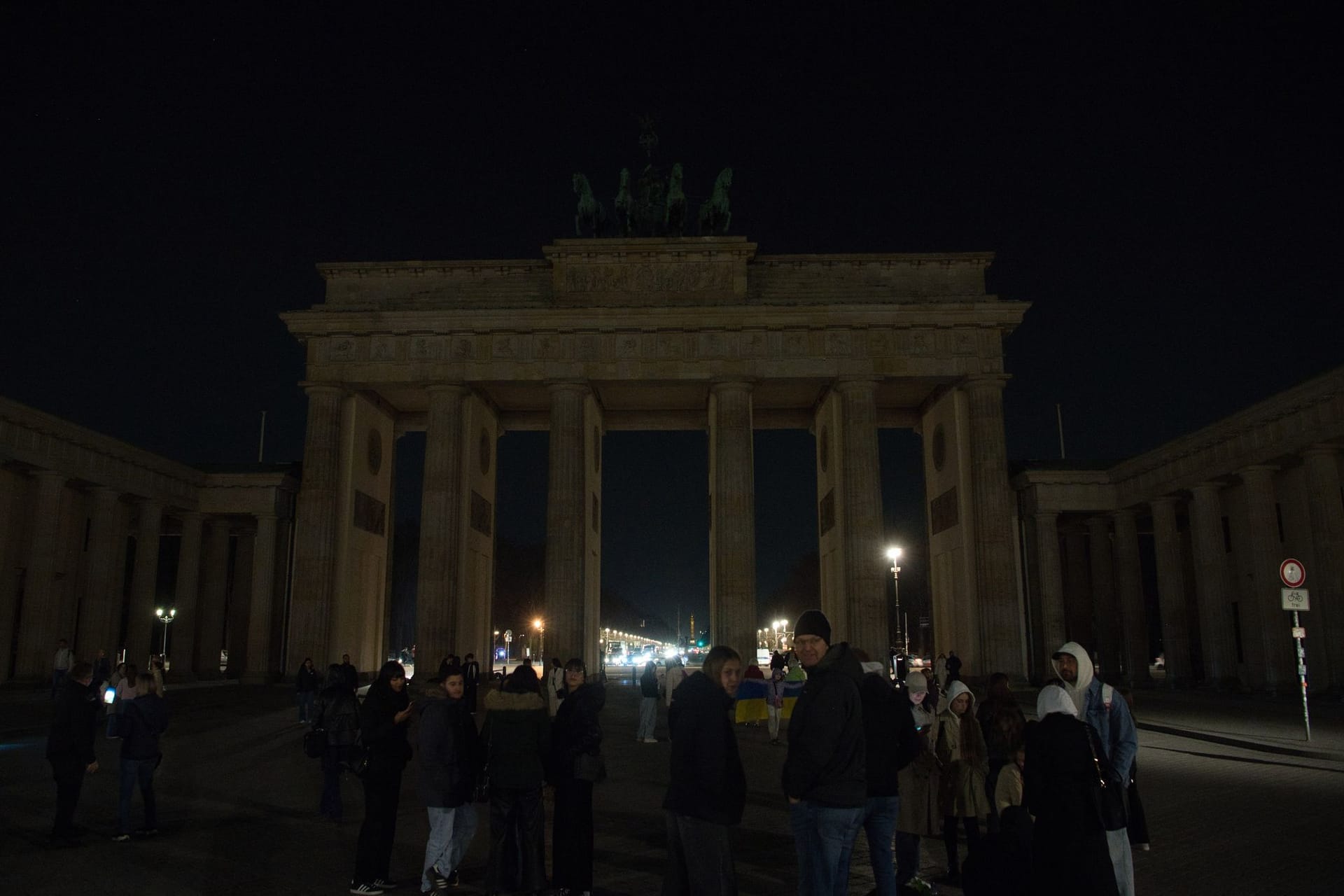 Earth Hour in Deutschland - Brandenburger Tor