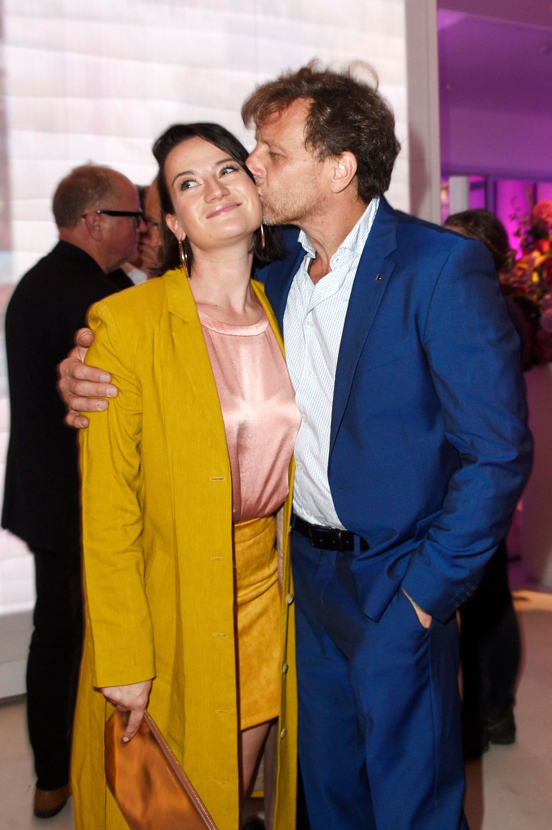 Nina Gummich und Hendrik Duryn 2019 bei der Bertelsmann Party in Berlin.