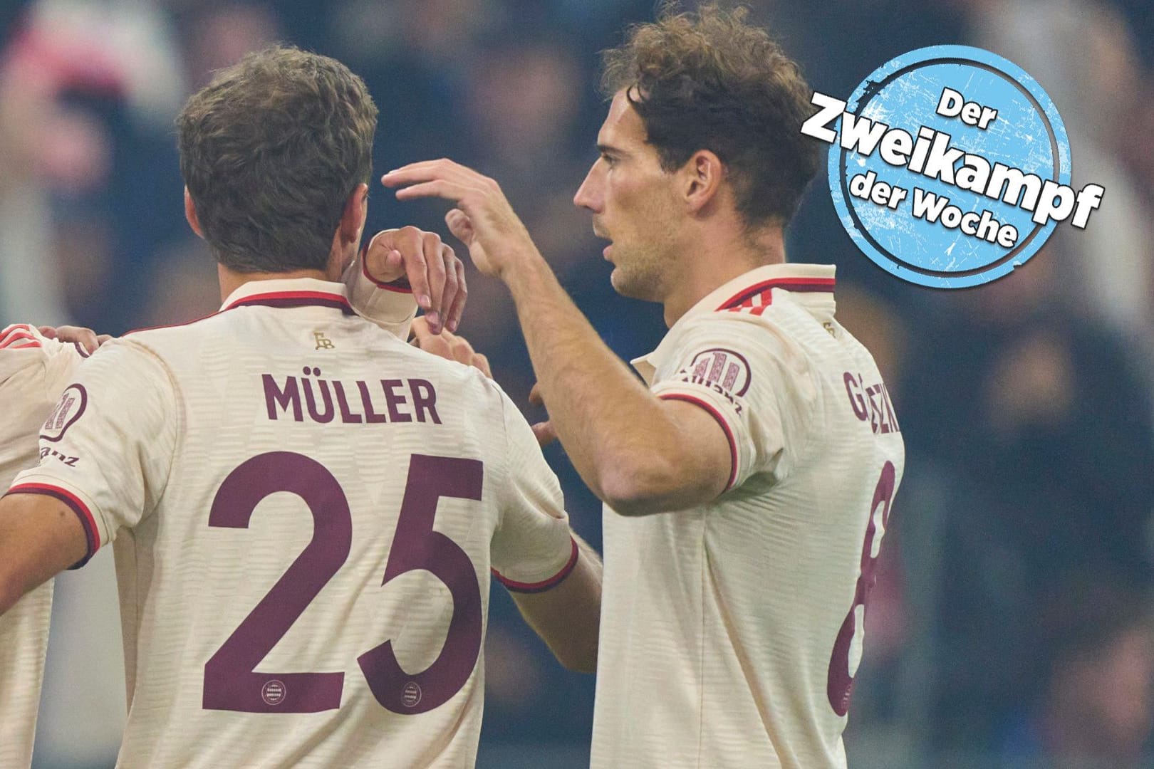 Leroy Sané (v.l.), Thomas Müller und Leon Goretzka: Bei allen dreien ist die Zukunft noch offen. Rückt eine Entscheidung jetzt näher?