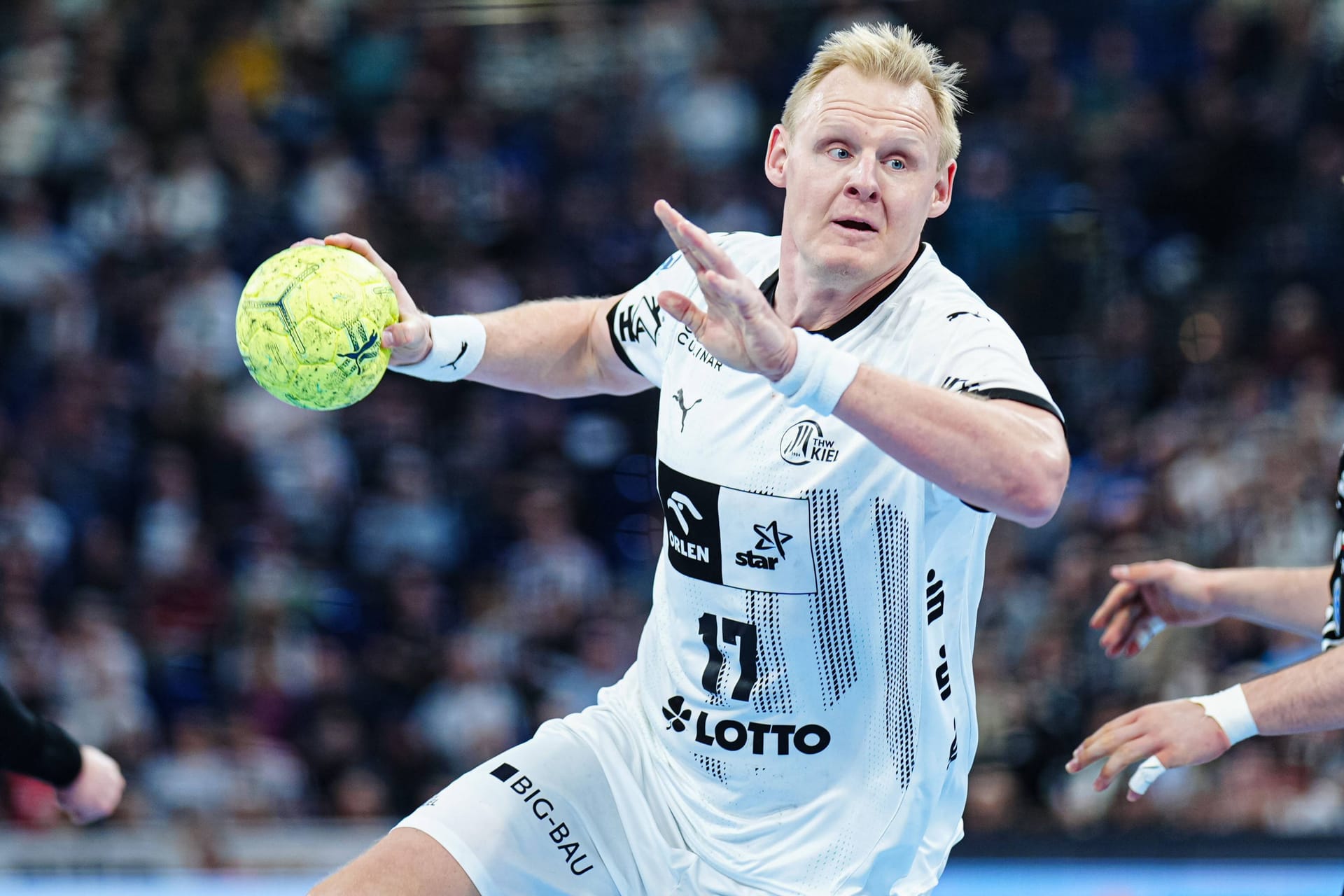 Patrick Wiencek im Trikot des THW Kiel: Der Kreisläufer spielte seit 2012 für die Norddeutschen.