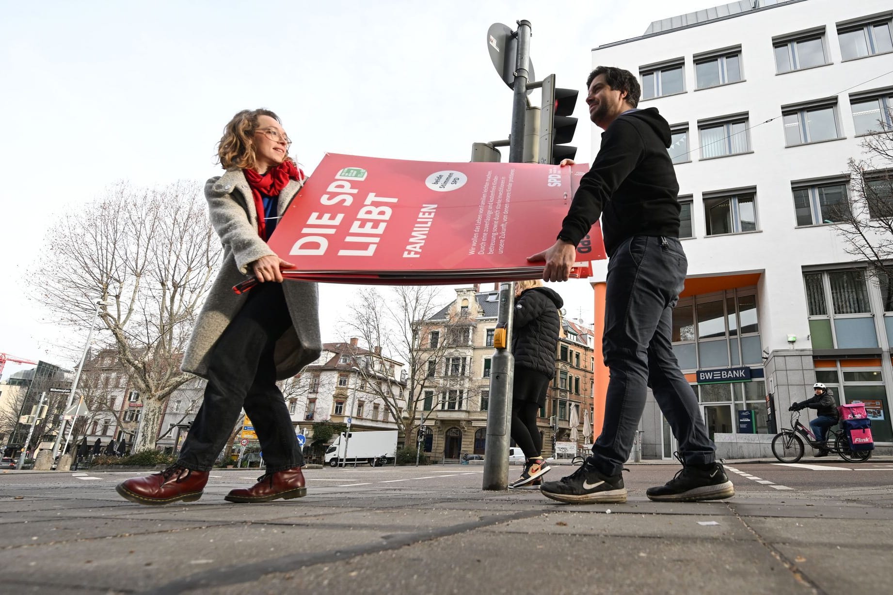 Nach der Bundestagswahl - Abbau Wahlplakate