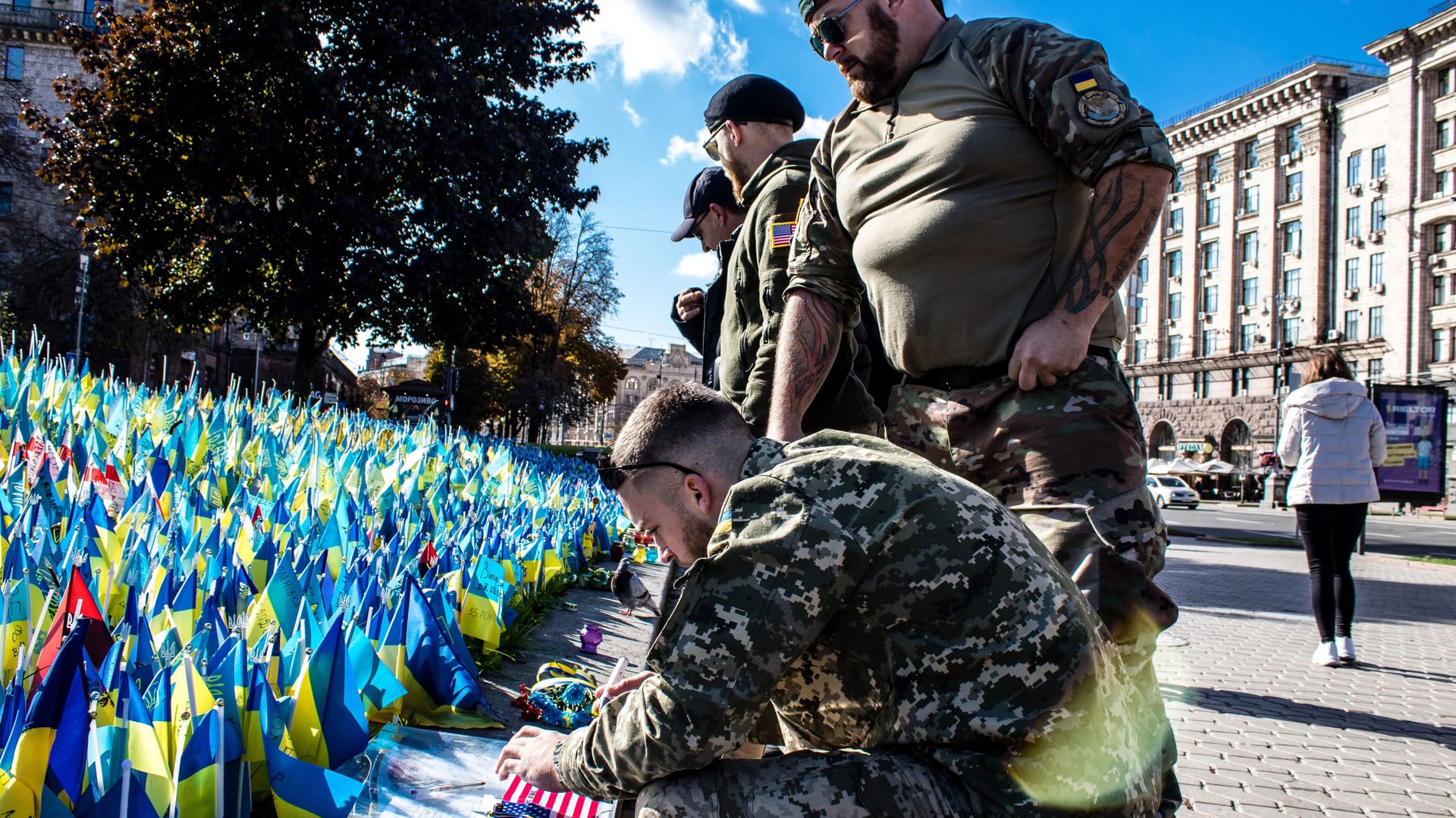 Tribute to US soldier killed in Ukraine, 12 October 2022