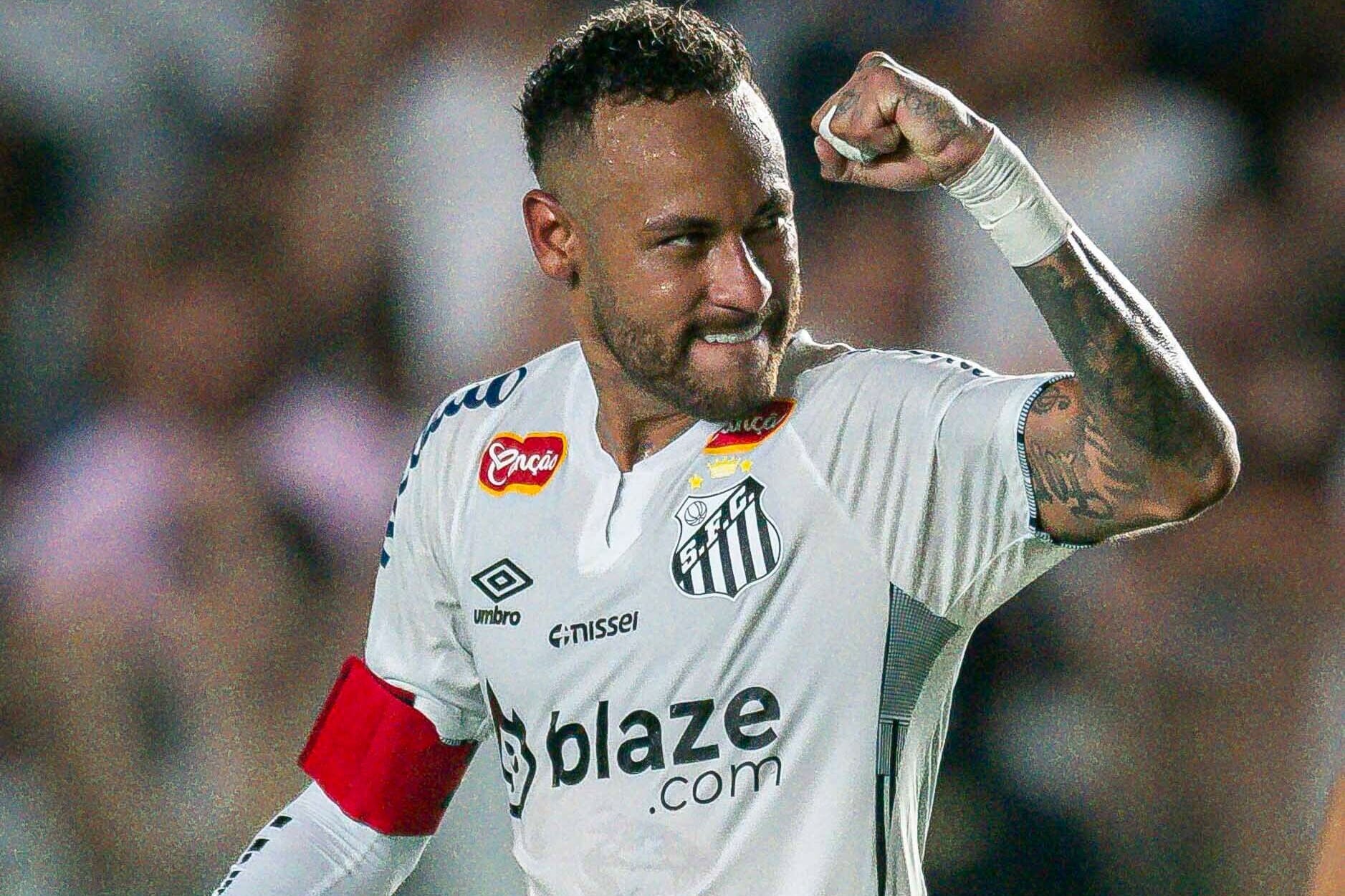 Neymar im Trikot des FC Santos: Der 33-Jährige war Ende Januar zu seinem Herzensklub zurückgekehrt.