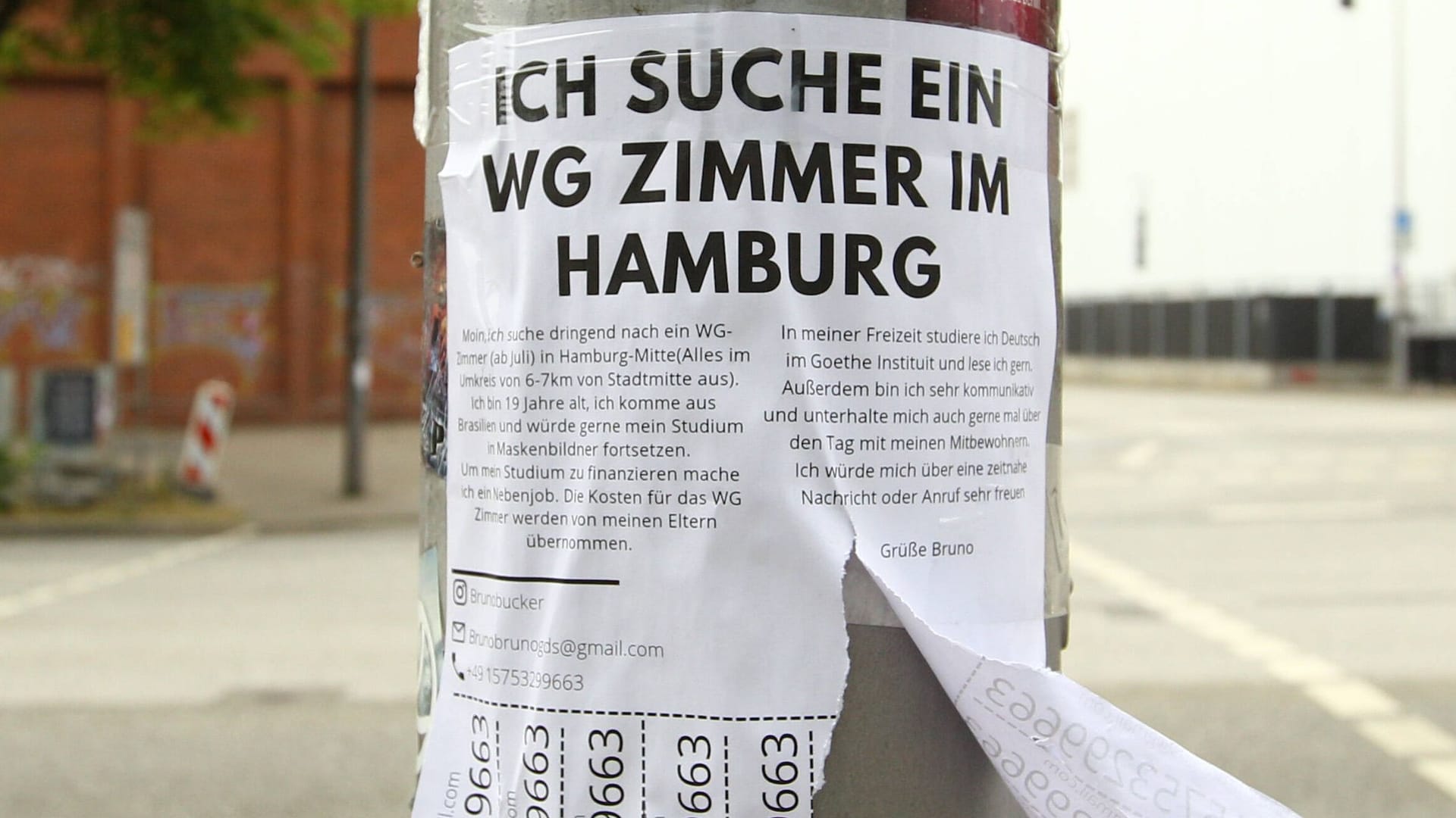 WG-Suche in Hamburg (Symbolbild): Die Bafög-Pauschale reicht in der Hansestadt kaum für ein Zimmer.