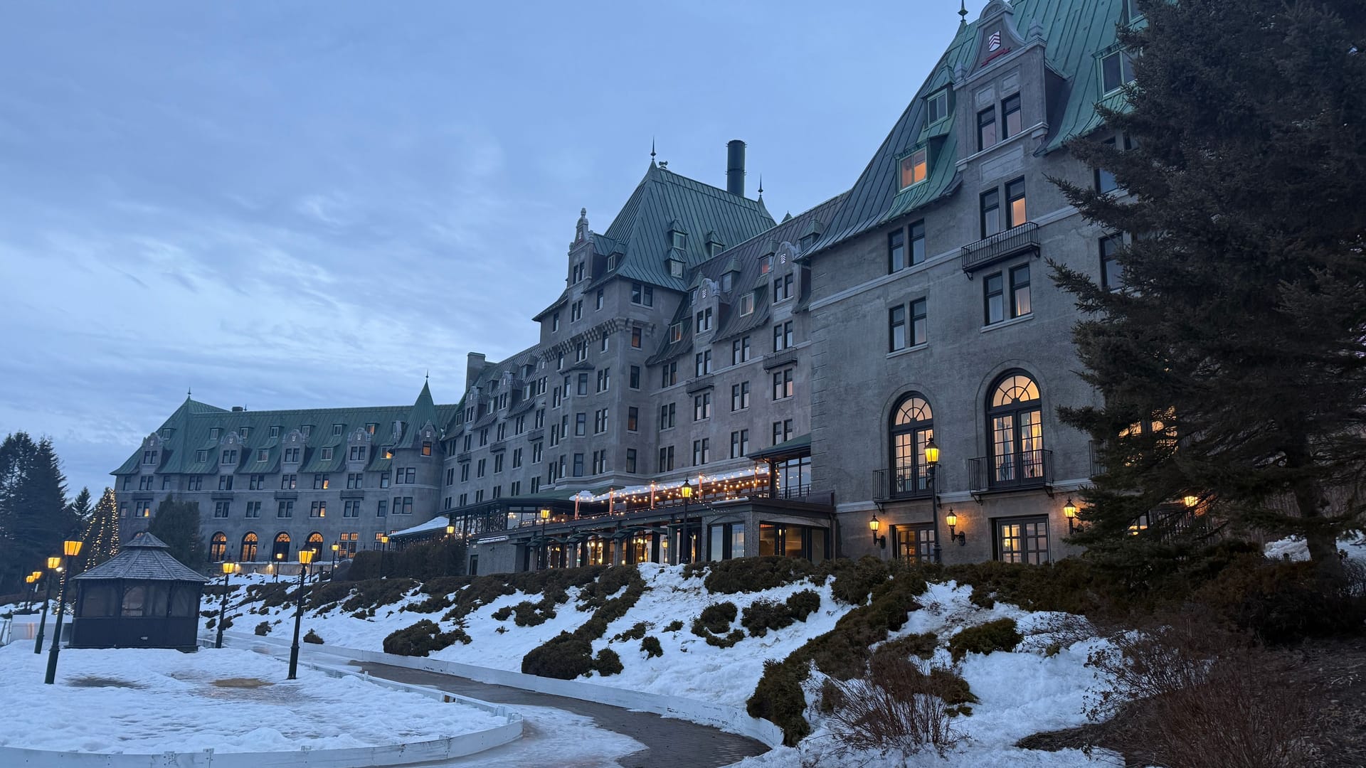 Das Hotel Fiarmont Le Manoir Richelieu: Hier findet von Mittwoch bis Freitag das G7-Treffen statt.