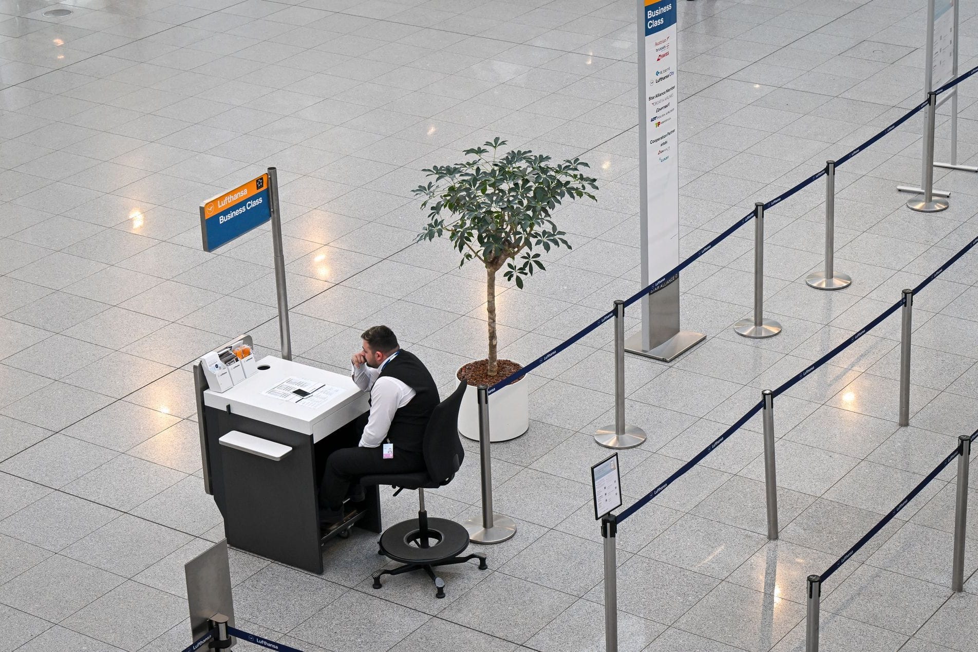 Verdi-Warnstreik am Flughafen München