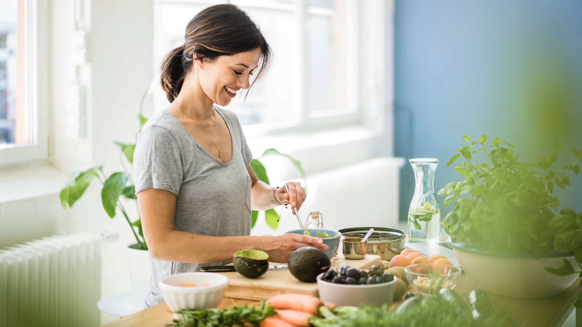 Viel Obst und Gemüse: Wer möglichst bunt kocht, tut seiner Gesundheit etwas Gutes. Viel Obst und Gemüse: Wer möglichst bunt kocht, tut seiner Gesundheit etwas Gutes.