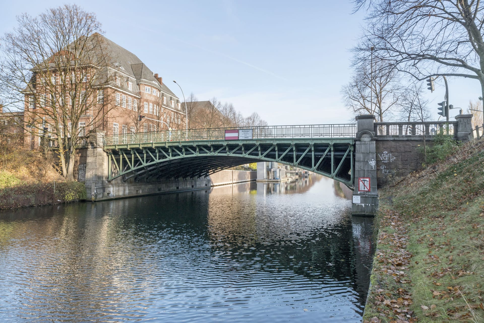 Die Wartenaubrücke in Hamburg: Das historische Bauwerk wird schon bald saniert.