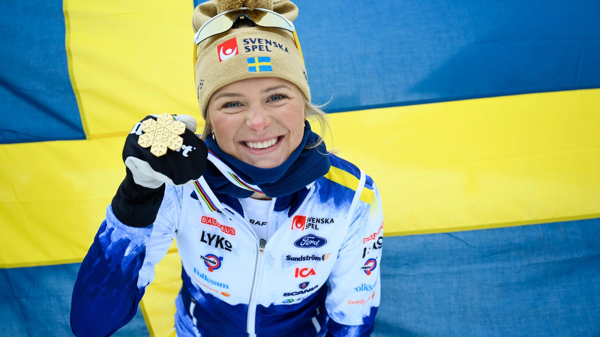 Frida Karlsson holte in Trondheim WM-Gold im Freistil-Massenstart über die 50 Kilometer.